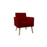 Kit 4 Poltronas Decorativas Larah Suede Marsala - 3