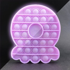Pop It Brilha no Escuro Fluorescente Polvo Fidget Toy Brinquedo Anti Stress Sensorial - Roxo