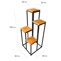 Suporte Plantas Chão 4 Andares 1 M Promoção Do Dia MINAS ARTE PRÓPRIA suporte 4 andares 1 m - 1