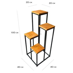 Suporte Plantas Chão 4 Andares 1 M Promoção Do Dia MINAS ARTE PRÓPRIA suporte 4 andares 1 m