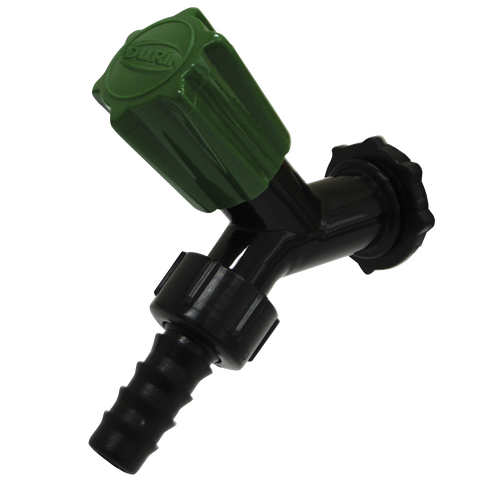12 Unidades Torneira Para Jardim Cor Preto e Verde  Bitola 1/2'' e 3/4'' Durín