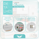 Ver imagem 7 de Quarto Completo Solteiro Juvenil 4 Peças com Guarda Roupa e Bicama Modulado Chiara e Carvalho