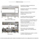 Ver imagem 3 de Cozinha Modulada Completa Compacta 5 Pçs com Balcão para Cooktop Veneza Multimóveis MP2268