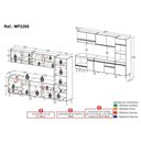 Ver imagem 4 de Cozinha Modulada Completa Compacta 5 Pçs com Balcão para Cooktop Veneza Multimóveis MP2268