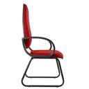Ver imagem 5 de Cadeira Escritório Interlocutor Base Sky com Braço Orelha Metal Wood Design Vermelho