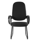 Ver imagem 5 de Cadeira Escritório Interlocutor Base Sky com Braço Orelha Metal Wood Design Preto