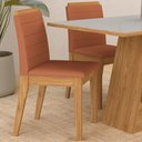 Ver imagem 3 de Mesa com 4 Cadeiras Nápoles 1,36 Cina/off/terracota - Móveis Arapongas Cinamomo/off White/