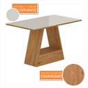 Ver imagem 4 de Mesa com 4 Cadeiras Nápoles 1,36 Cina/off/terracota - Móveis Arapongas Cinamomo/off White/