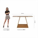 Ver imagem 5 de Mesa com 4 Cadeiras Nápoles 1,36 Cina/off/terracota - Móveis Arapongas Cinamomo/off White/