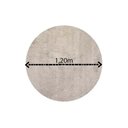 Ver imagem 3 de Tapete Redondo 1,20m Quarto Sala Escritório Pelo Macio.:areia