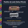 Estante Home Ripada para TV até 90 Polegadas com LED 3 Gavetas Nobre Clean 100% MDF - 12
