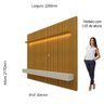 Estante Home Ripada para TV até 90 Polegadas com LED 3 Gavetas Nobre Clean 100% MDF - 4