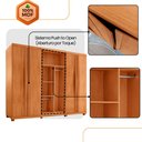 Ver imagem 7 de Guarda Roupa Casal Rommeo 100 Mdf 6 Portas e 6 Gavetas com Pés Moderna Mobília