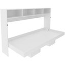 Ver imagem 1 de Cama Retrátil 94,5x195,5x121,5cm Horizontal Solteiro Branca Nichos Cm8020 Tecnomobili