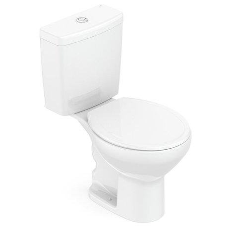 Kit de Bacia com Caixa Acoplada e Assento Azálea Celite