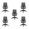 Kit 5 Cadeiras Escritório Presidente Ergonômica NR17 Tela Mesh Brizza - 1