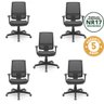 Kit 5 Cadeiras Escritório Presidente Ergonômica NR17 Tela Mesh Brizza - 3