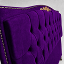 Ver imagem 3 de Cabeceira Cama Casal Queen Greta 160cm Estofada Veludo Design Clássico