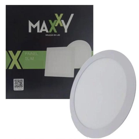 Painel Plafon Led Embutir Redondo 24w 6500k Max-0432