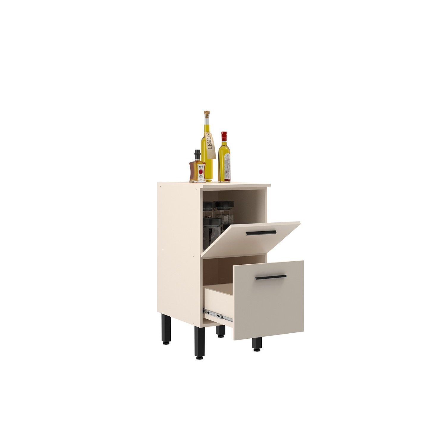 Balcão de Cozinha 40cm 1 Porta 1 Gaveta Larissa Móveis Sul - 2