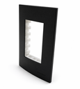 Ver imagem 5 de Placa com Suporte 4x2 3 Postos Clean Preto Fosco Margirius Cor:Preto
