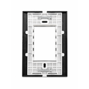 Ver imagem 4 de Placa com Suporte 4x2 3 Postos Clean Preto Fosco Margirius Cor:Preto