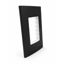Ver imagem 1 de Placa com Suporte 4x2 3 Postos Clean Preto Fosco Margirius Cor:Preto