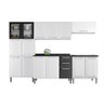 Cozinha Modulada em Aço 5 Peças 15 Portas 2 Gavetas Balcão P/ Cooktop 5Q Tarsila Itatiaia  - 2