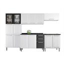 Ver imagem 2 de Cozinha Modulada em Aço 5 Peças 15 Portas 2 Gavetas Balcão P/ Cooktop 5Q Tarsila Itatiaia 