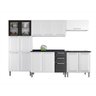Cozinha Modulada em Aço 5 Peças 15 Portas 2 Gavetas Balcão P/ Cooktop 5Q Tarsila Itatiaia  - 2