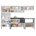 Ver imagem 5 de Cozinha Modulada em Aço 5 Peças 15 Portas 2 Gavetas Balcão P/ Cooktop 5Q Tarsila Itatiaia