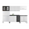 Cozinha Modulada em Aço 5 Peças 15 Portas 2 Gavetas Balcão P/ Cooktop 5Q Tarsila Itatiaia  - 9