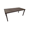 Mesa Retangular de Alumínio Tampo Ripado 1,50x90cm Área Externa e Interna - 1