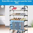 Ver imagem 5 de Estante Organizadora Multiuso 5 Prateleiras Sapateira Modular para 15 Pares Desmontavel
