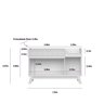 Buffet 2 Portas 1 Gaveta 1 Nicho 133cm Lucca  - 6
