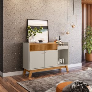 Buffet 2 Portas 1 Gaveta 1 Nicho 133cm Lucca 