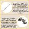 Cozinha Modulada Paneleiro Nicho Forno Aéreo 2 Portas 120cm e Cristaleira 4 Portas com Vidros Reflecta Balcão com Tampo 120cm Completa 6 Peças Madri - 5
