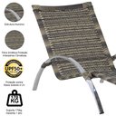 Ver imagem 6 de Espreguiçadeira em Alumínio e Fibra Sintética - Capuccino