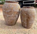 Ver imagem 2 de Vaso Decorativo de Cerâmica Vermelho Vulcânico 43x25cm Paris Luz