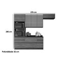 Ver imagem 2 de Cozinha Modulada Kappesberg Maxxi 5 Peças (2aéreos+1balcão+1torrequente+1complemento) C5p32
