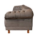 Ver imagem 2 de Sofá Chesterfield Capitone Elisabeth Suede CINZA CAMURÇA / DECORAÇÃO, SALA, BARBEARIA