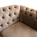 Ver imagem 1 de Sofá Chesterfield Capitone Elisabeth Suede CINZA CAMURÇA / DECORAÇÃO, SALA, BARBEARIA