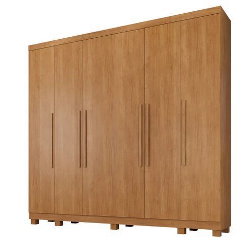 Guarda Roupa Miami 6 Portas 6 Gavetas 12 Prateleiras - Benetil