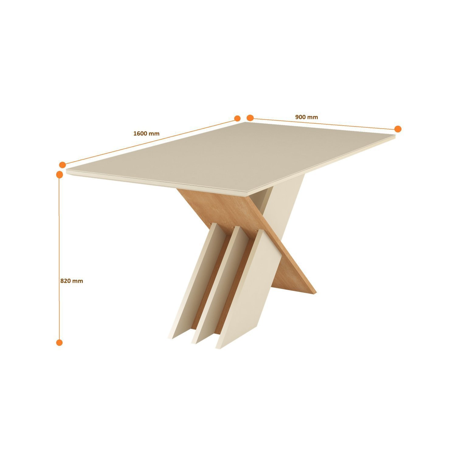 Conjunto Sala de Jantar Mesa Sarah Tampo Vidro com 6 Cadeiras Elegance  - 2