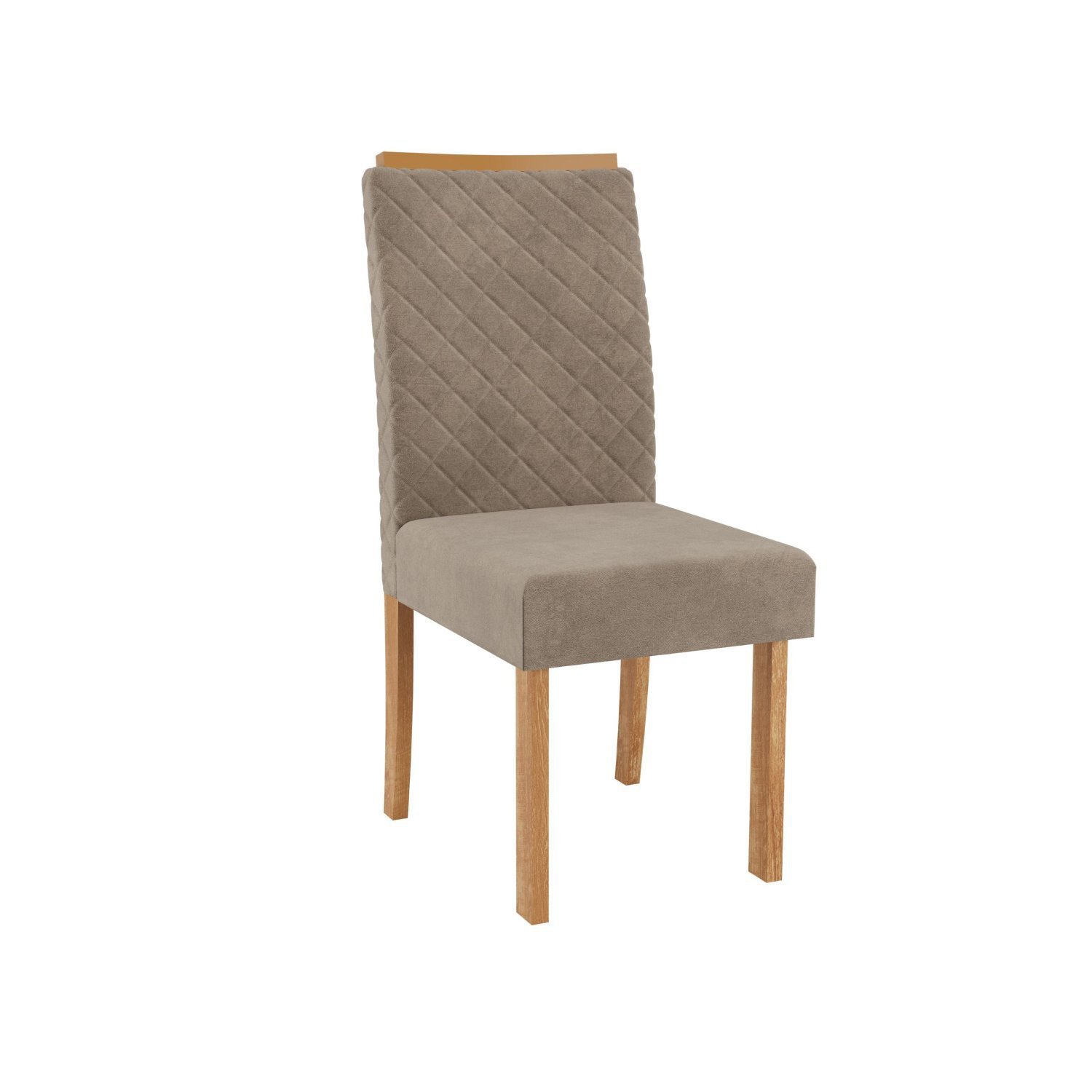 Conjunto Sala de Jantar Mesa Sarah Tampo Vidro com 6 Cadeiras Elegance  - 5
