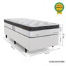 Cama Box de Solteiro Herval Lofty, Molas Ensacadas, 67x88x188 Cm - 3