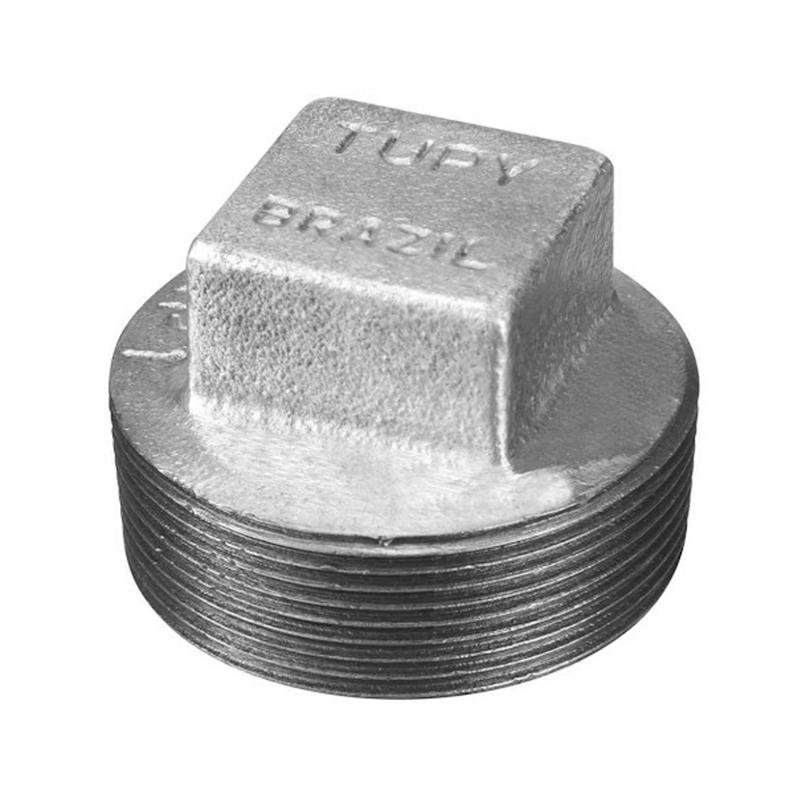 Bujão Galvanizado Macho 1" Rosca Bsp - Tupy Brazil 120200733 - 1