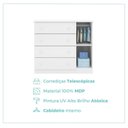 Ver imagem 6 de Quarto Para Bebê Infantil com 01 Guarda Roupa 4 Portas 2 Gavetas com 01 Cômoda 4 Gavetas 1 Porta Helena
