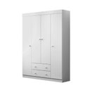 Ver imagem 7 de Quarto Para Bebê Infantil com 01 Guarda Roupa 4 Portas 2 Gavetas com 01 Cômoda 4 Gavetas 1 Porta Helena