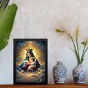 Ver imagem 2 de Quadro Decorativo Nossa Senhora da Saúde 33x24cm:moldura Branca